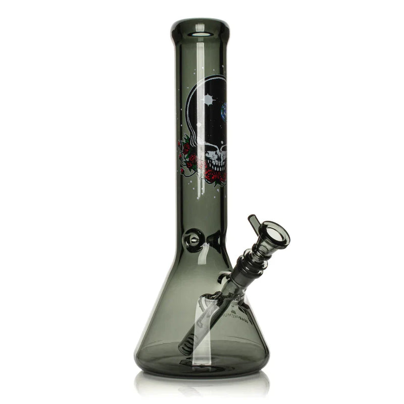 13" 7mm Thick Space Your Face Beaker Base Water Pipe
