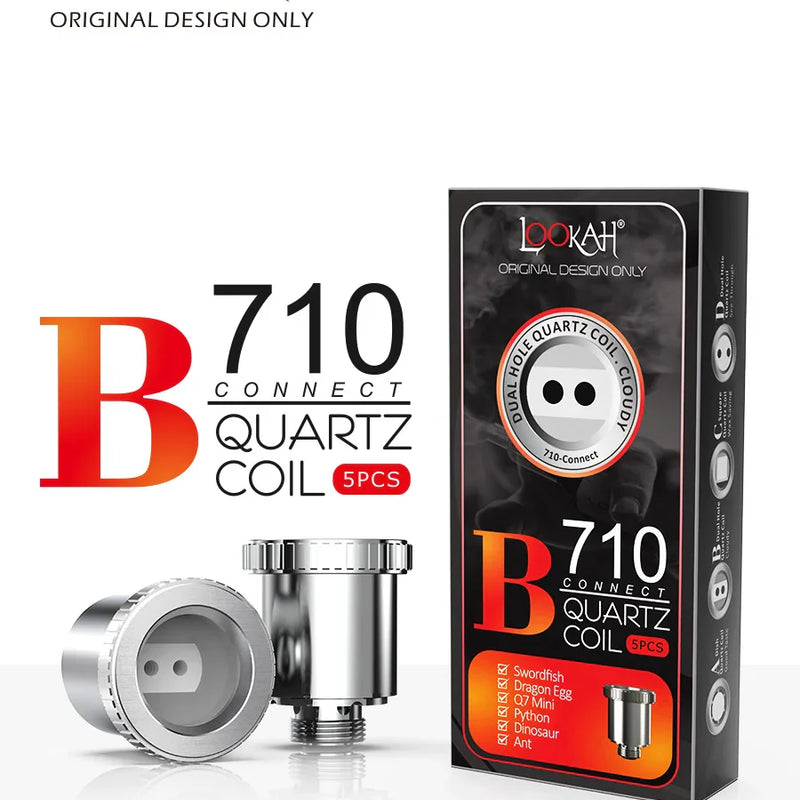 5PCS Lookah 710 Quartz Dish Coils B Replacement