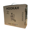 Zebra Fountain Hookah - 1 Hose