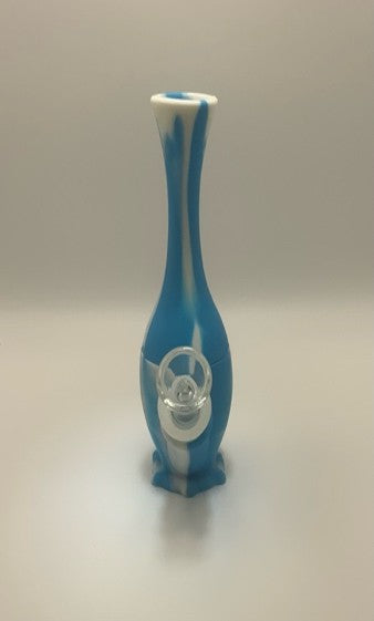 VIBRANT SILICONE VASE WATER PIPE - 6.25 INCHES - 14MM