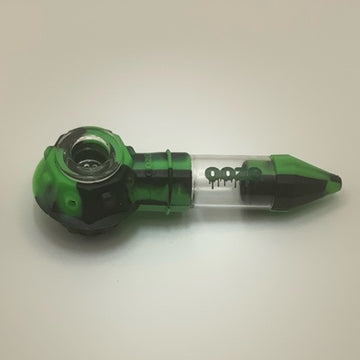 Ooze Bowser Silicone Glass Travel Pipe - Slime Green