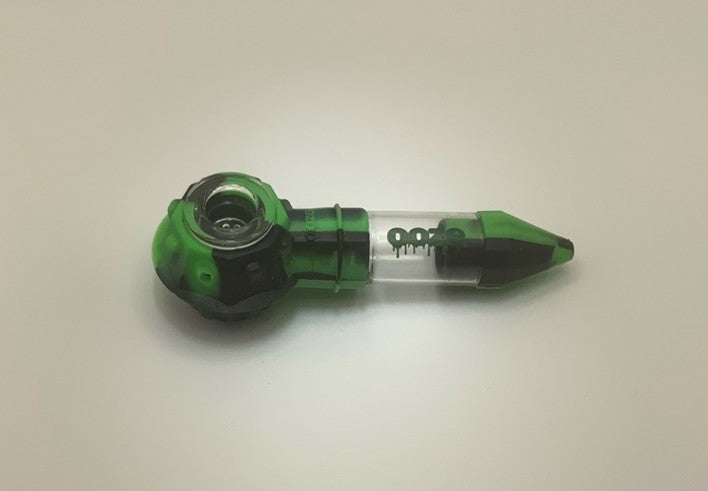 Ooze Bowser Silicone Glass Travel Pipe - Slime Green
