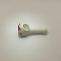 WHITE HELLO KITTY SILICONE SMOKING PIPE W/ GLASS BOWL USA SELLER