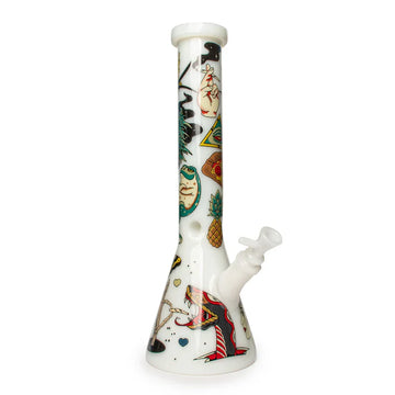 15" Tattoo Beaker Tube
