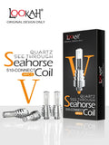 4PCS Seahorse Coil V Replacement - See-Through Quartz Tube
